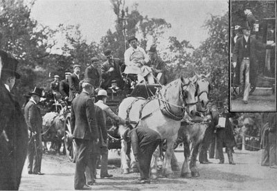 Die Kaltblutpferde-Parade, Illustration aus The King, 1. Juni 1901 von English Photographer